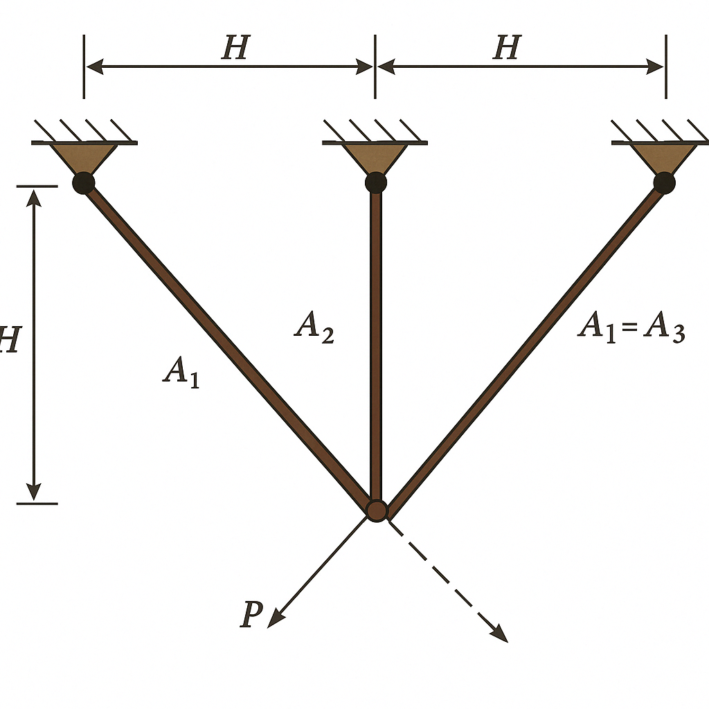 Three-Bar Truss Structure